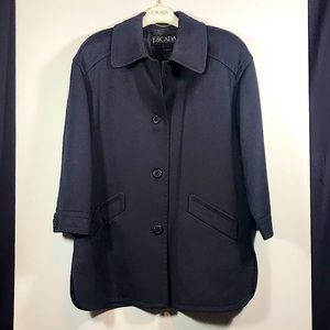 Escada by Margaretha Ley Wool Coat Jacket